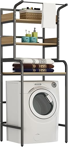 Miniatura 1 de Usknxiu Estante para lavadora, organizador de balcón, estante multifuncional de almacenamiento de suelo para cocina y baño, estante de ajuste para