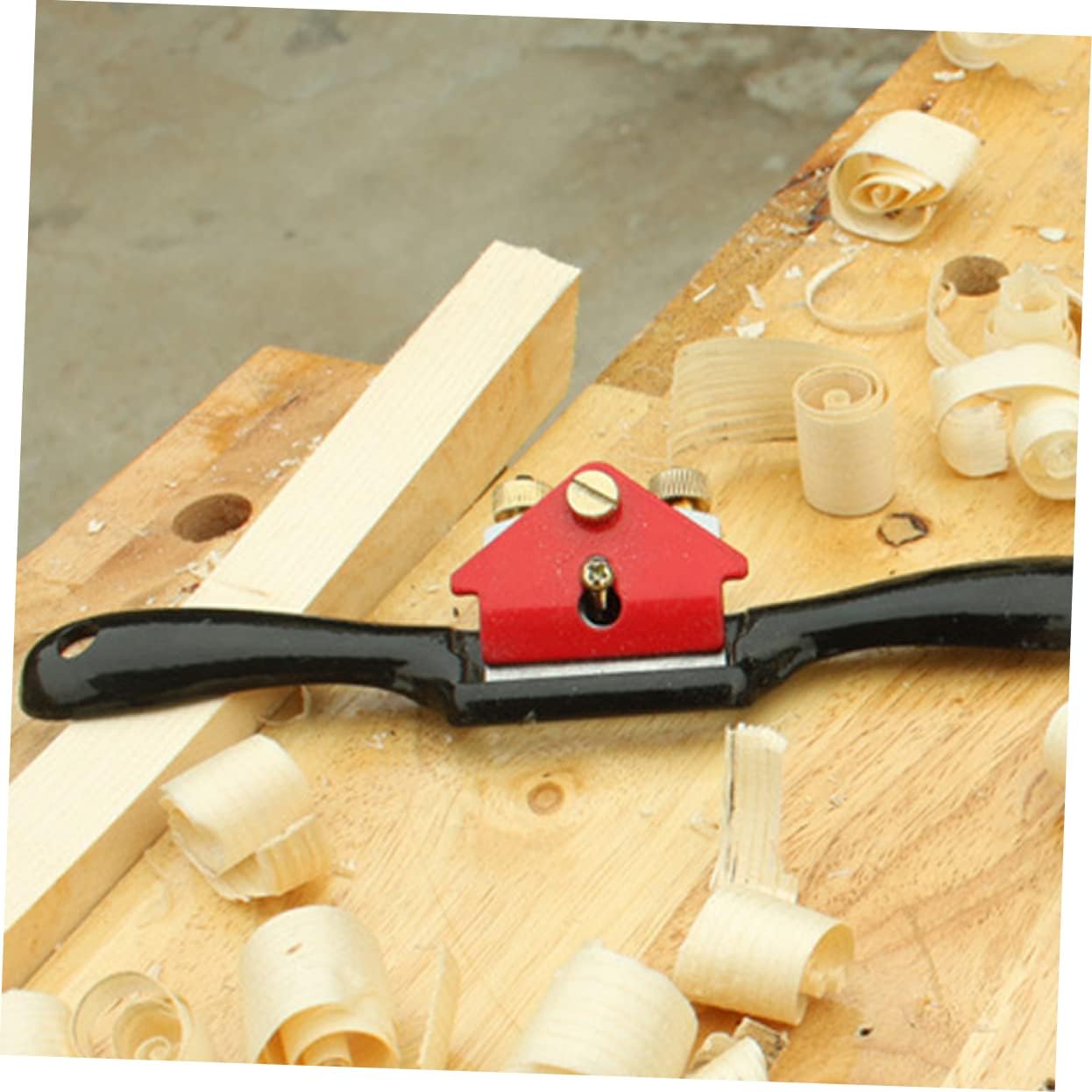 Healifty Adjustable Large Wood Planer and Scraper for Woodworking Manual Woodworking Tool with High Hardness Blade Comfortable Handle for Precise Trimming and DIY Wood Projects