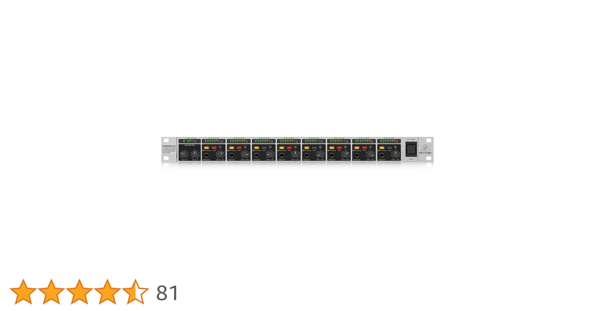 Amazon.co.jp: Behringer ヘッドフォンアンプ 8ch 1Uサイズ 2