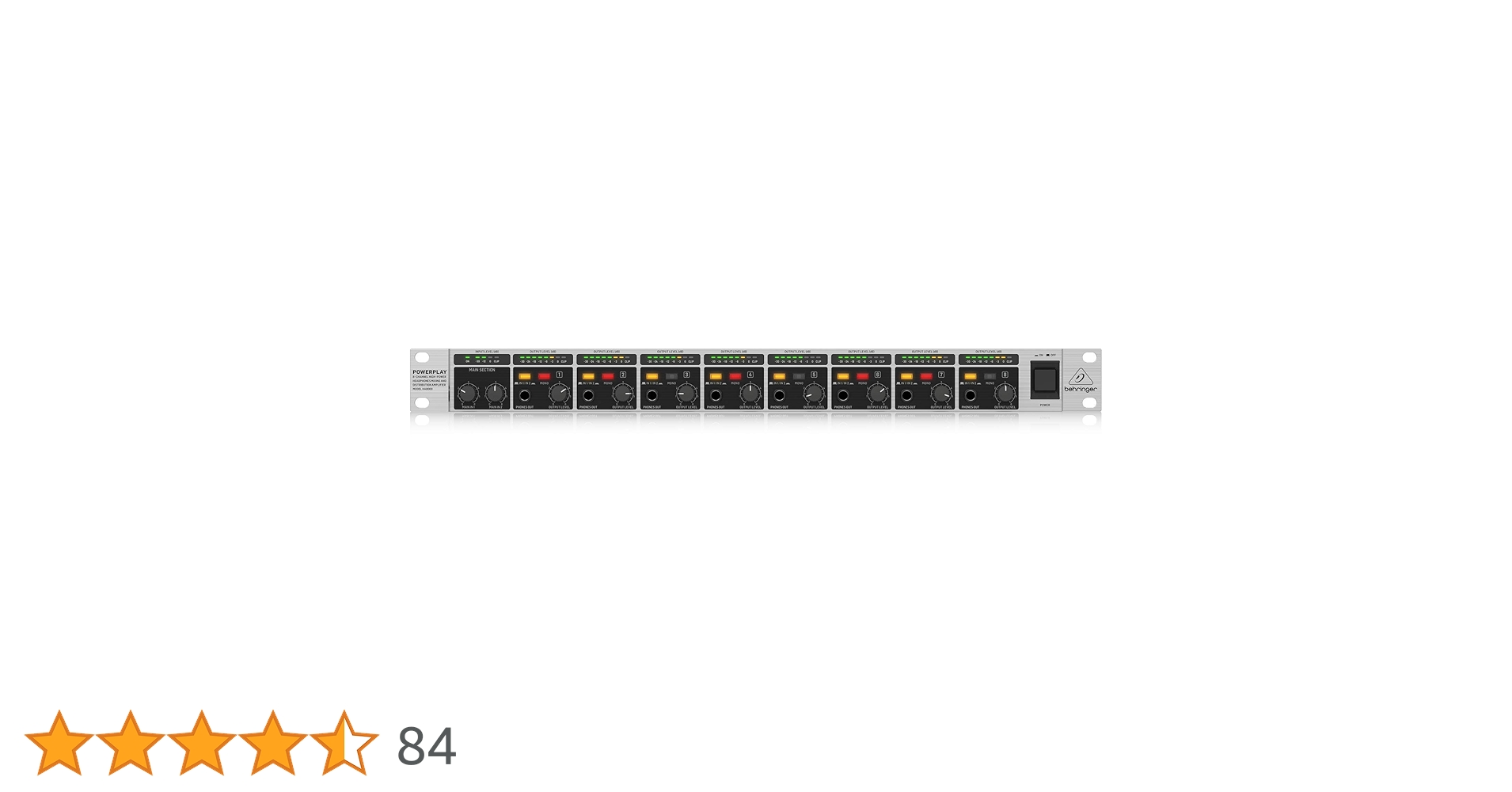 Behringer HA8000 8チャンネルヘッドフォンアンプ BEHRINGER ( ベリンガー ) HA8000 V2 8chヘッドホンアンプ 送料無料