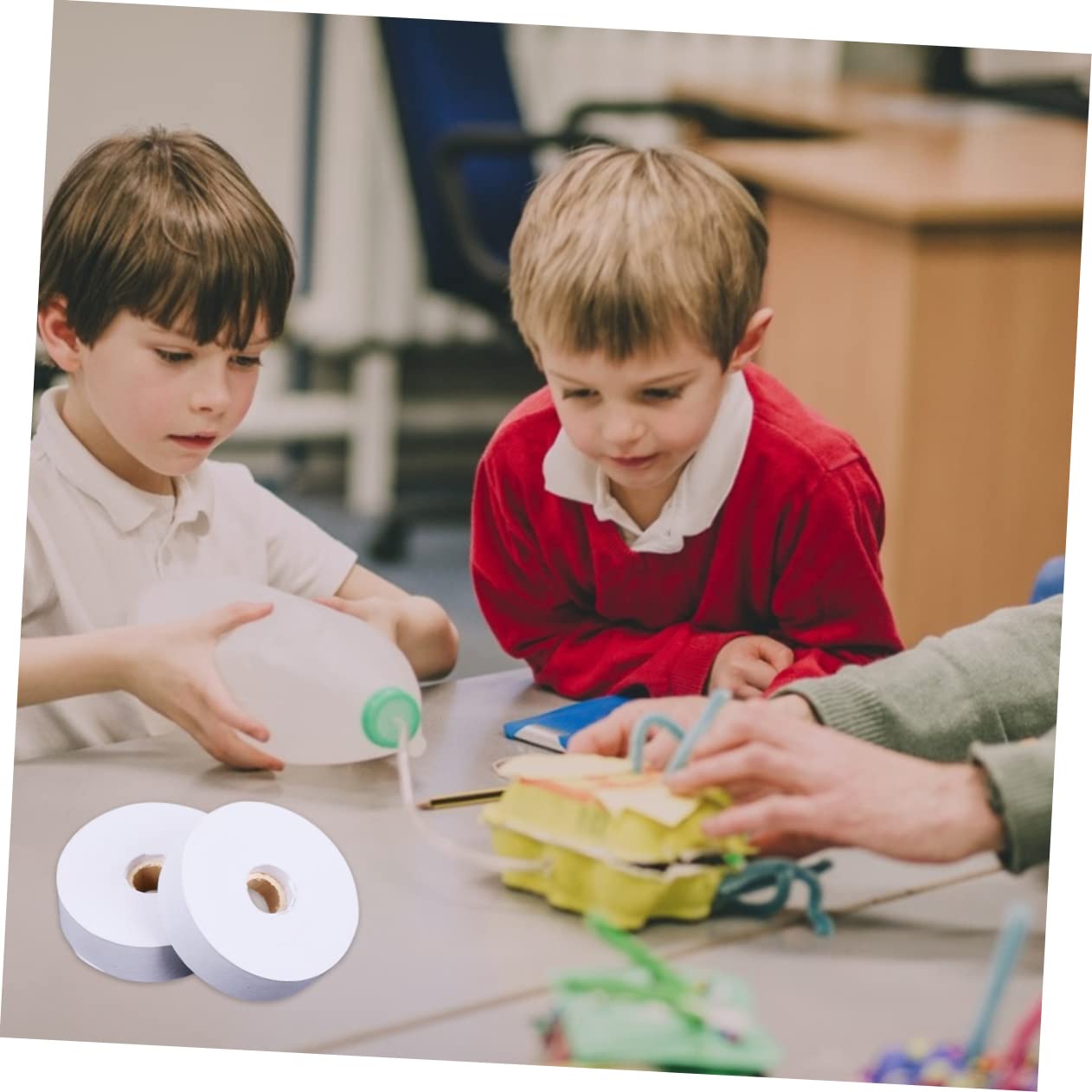 HOMSFOU 5sets Electromagnetic Dotting Timer Physics Ticker Tape Paper for School Lab Use Classroom Timers 5pcs*5