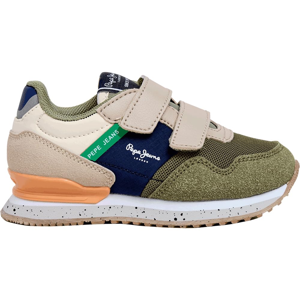 Pepe Jeans London South BK Sneak, Green (Moon Mist Green), 7.5 UK