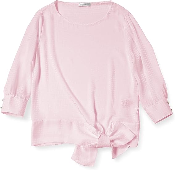 【極美品24200円】ナラカミーチェ♦️ドットジャカード裾リボン七分袖 極美品24200円】ナラカミーチェ♦️夏✨ドットジャカード裾リボン七