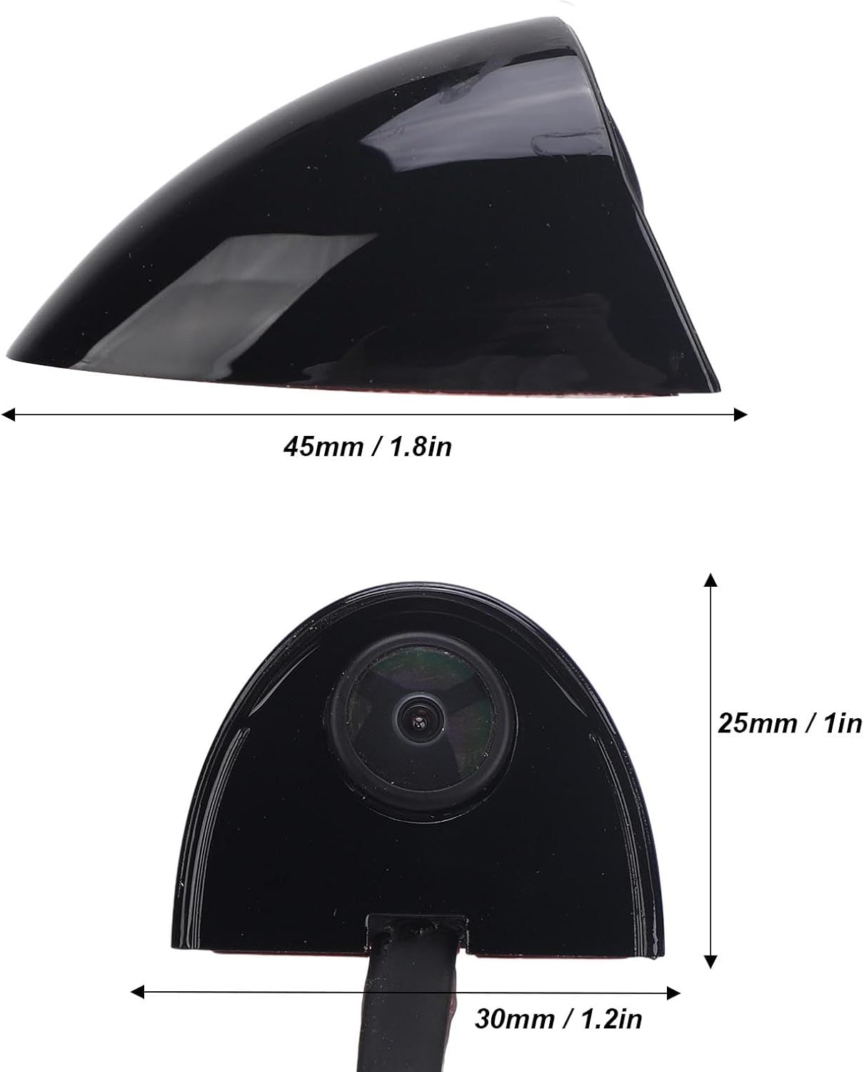 aqxreight Car Side View Camera AHD 720P Wide Angle for Vehicle DC12V (Black), aqxreightokf2qhztx5-12