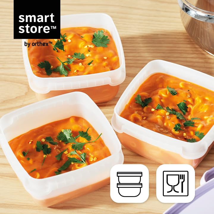 SmartStore flache Frischhaltedosen mit Deckel 2x 1,2L, 24x12x6,5cm – Ansicht 6