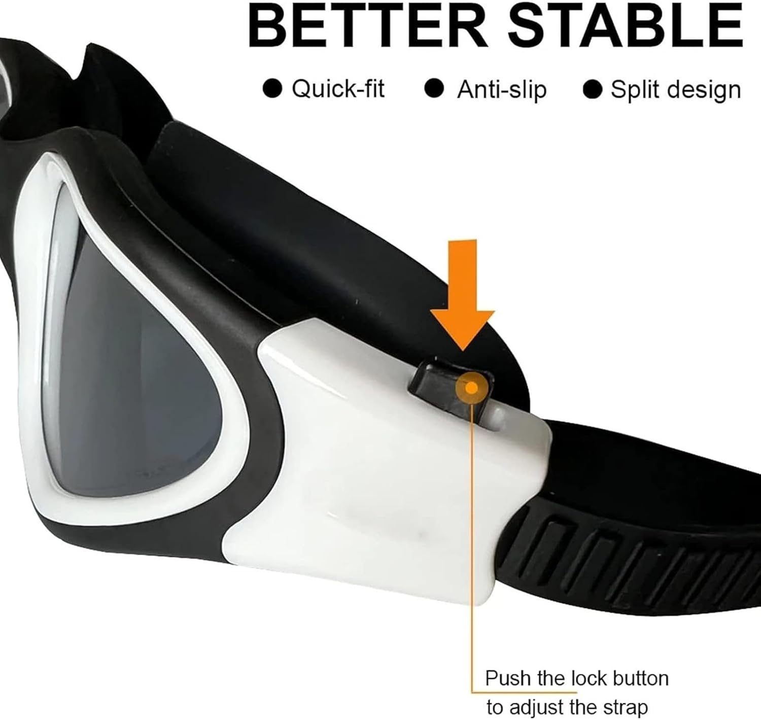 [SHAVERUSH] 水泳ゴーグル、男性女性偏光スイミングゴーグルプロフェッショナル防曇UV保護レンズ防水調節可能なシリコンゴーグ