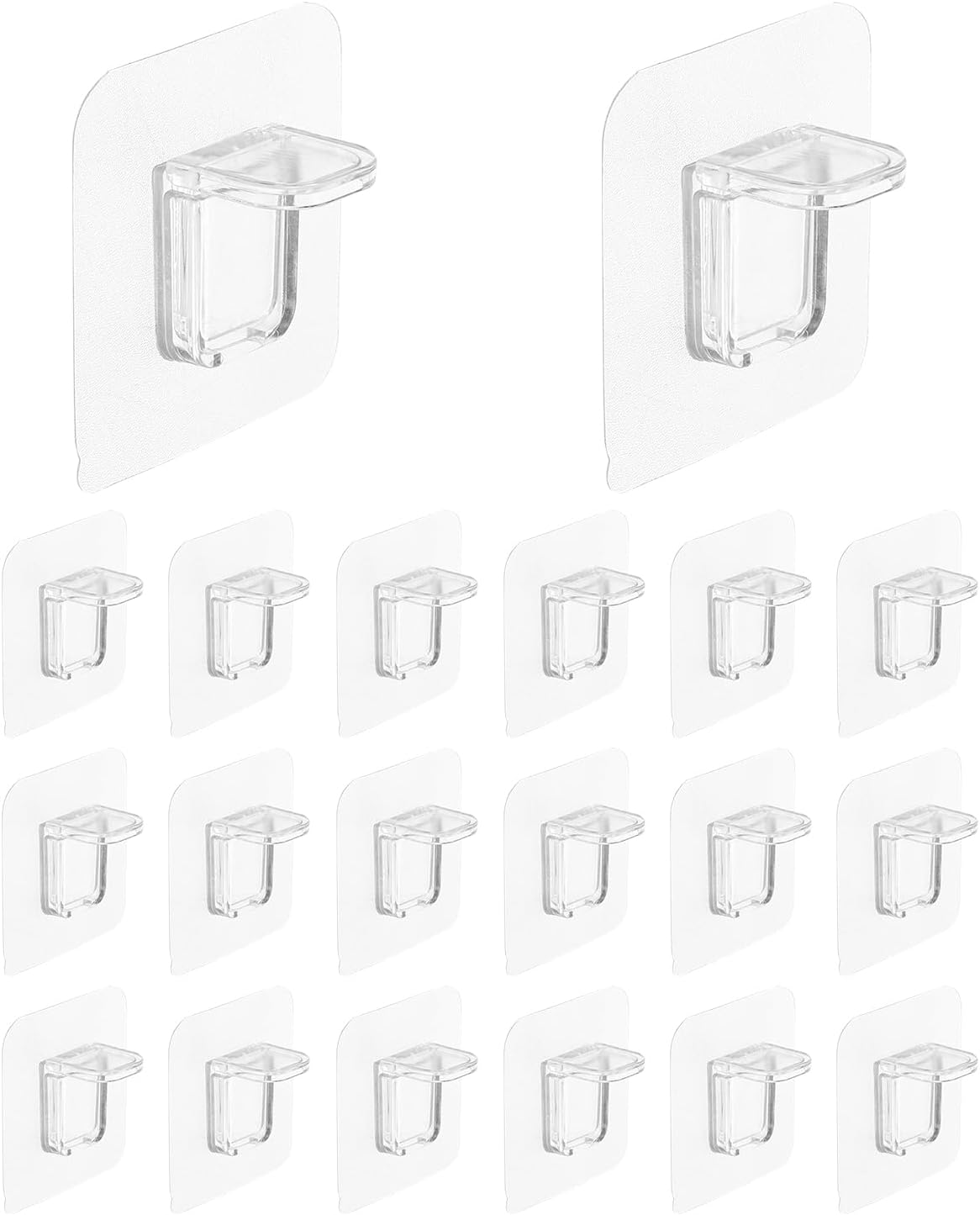 uxcell 10 Pcs Plastic Shelf Support Peg, Self Adhesive Bracket, Removable Partition Pin