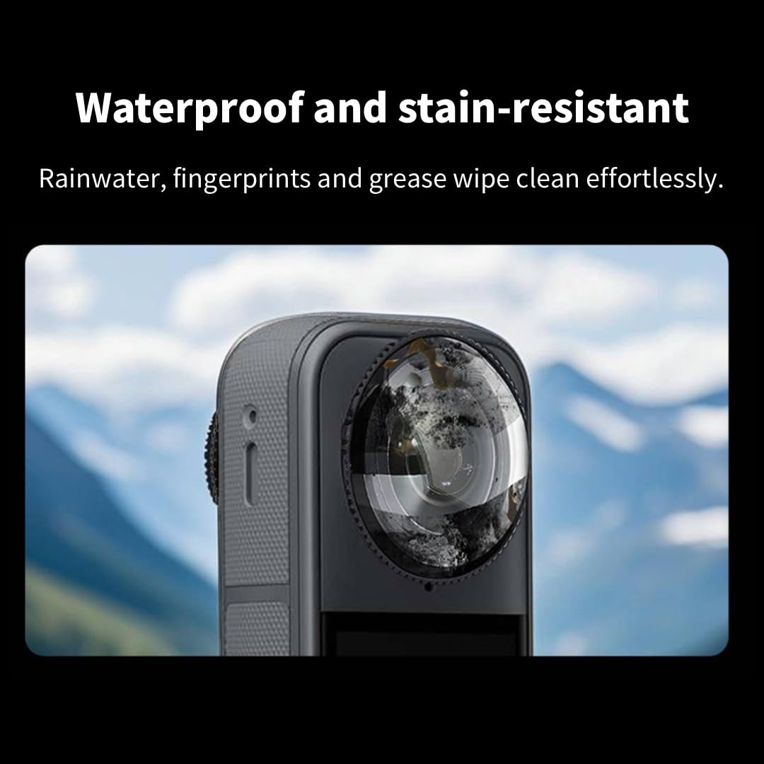 X4 protezioni per lenti d'aria per Insta360 X4 Air, rotanti ottiche in vetro temperato/PC Lens Protector Case copriobiettivo per fotocamera Insta 360 X4 Air Accessori (PC)