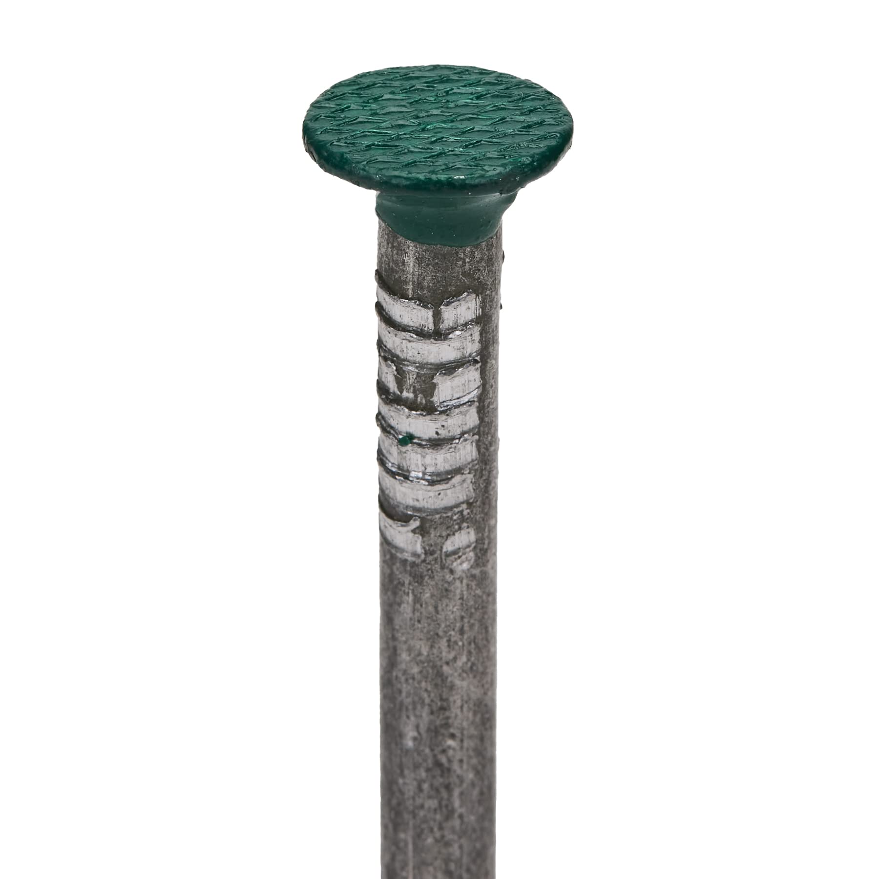 Flandria Zestaw 100 gwoździ do mocowania trawnika syntetycznego, zielona przyciemniona płaska głowica, średnica 5,5 x długość 140 mm, CTPG100