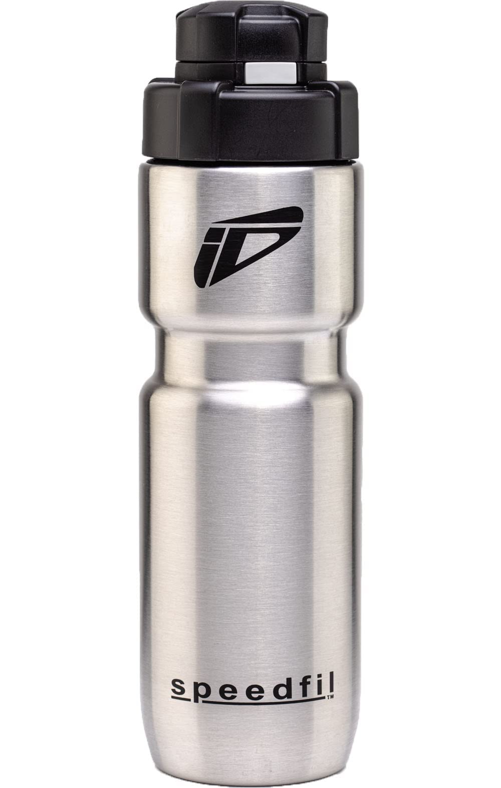 Speedfil Speedflask 21oz. Vacuum Insulated Stainless Steel Cycling Sports Water Bottle with NEW Bounce Back Lid 2.0 (Silver)