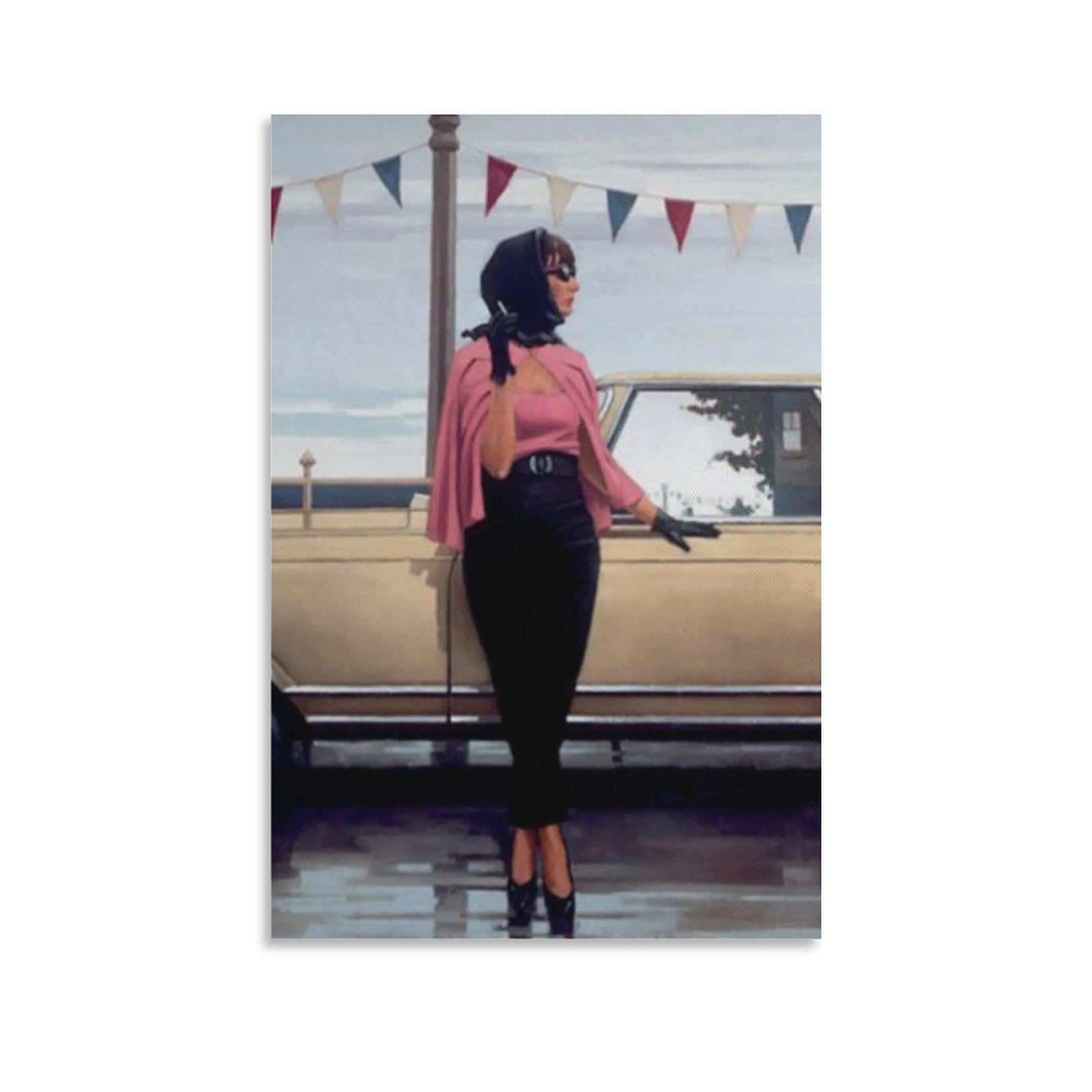 One Fine Summer by jack_vettriano Wall Art Prints Poster Posters Wall Art Painting Canvas Prints Decor Poster Artworks 16x24inch(40x60cm)