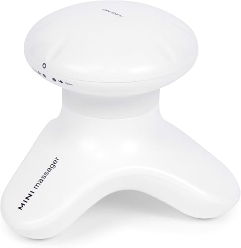 GLOBAL RELAX BONNO Masajeador corporal vibratorio - Blanco (nuevo modelo 2023) - Masaje Shiatsu, anticelulitis, reflexología, acupresión - Masaje