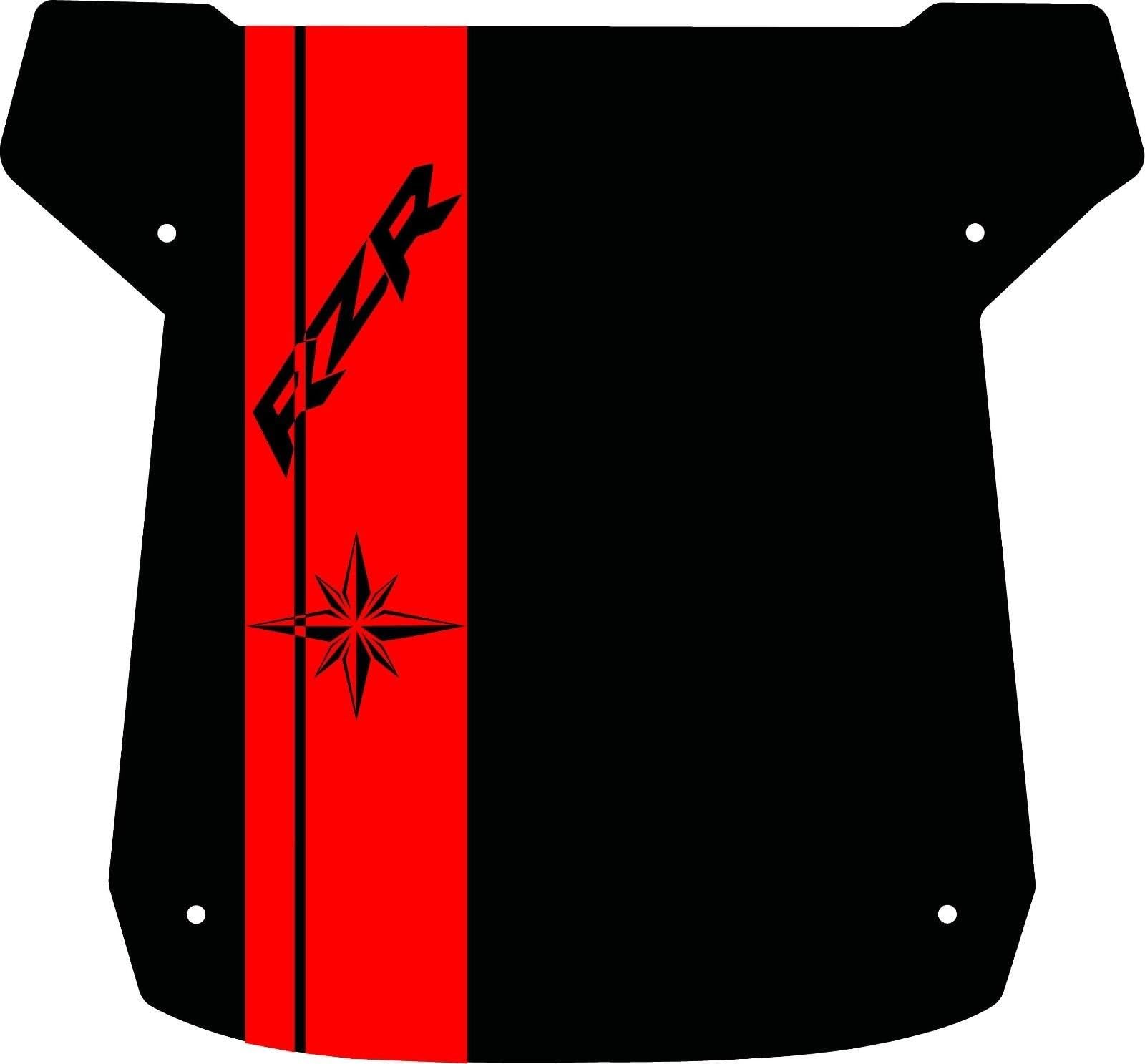 RZR 900/1000 XP1K Polaris ROOF GRAPHIC POLARIS DIE CUT VINYL DECAL STICKER Matte Black