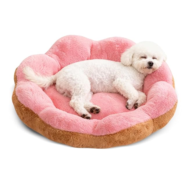 PETCUTE Cama Perro Antiestres,En Forma de Flor,Cama Redonda para Gatos de Interior,Cómodo y Cálida,Lavable…