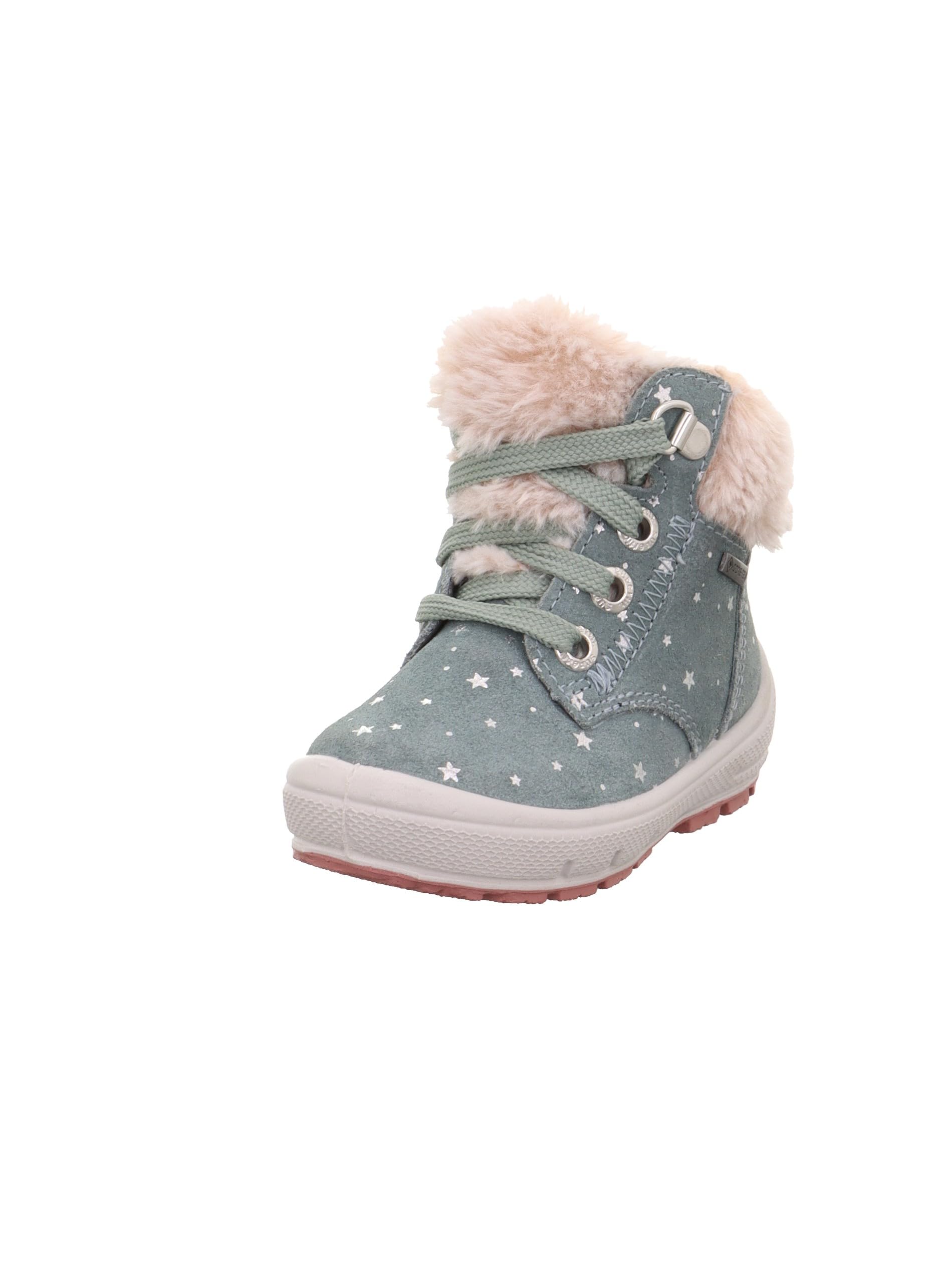 Superfit Girls Groovy Snow Boot, Light Green 7510, 7.5 UK Child Narrow