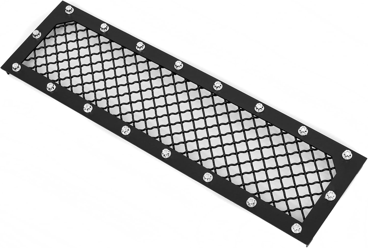 APS Compatible with Ford F-150 2015-2017 Lower Bumper Black Mesh Rivet Studs Front Grill Grille Insert FL6313K