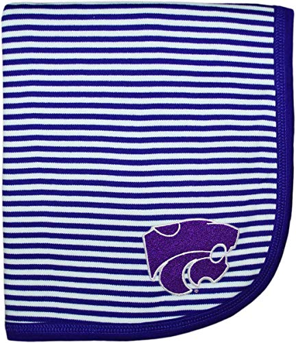 Image of Creative Knitwear Kansas State Wildcat Striped Baby and Toddler Blanket