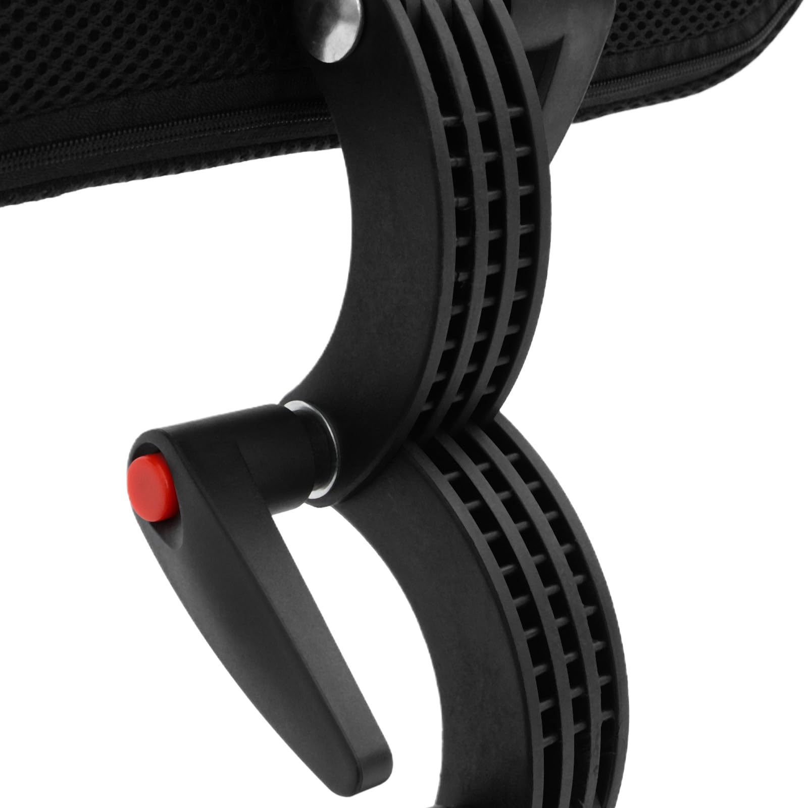 Cojín de cabeza para silla de ruedas, ajustable, 30 – 50 cm, altura 36 – 58 cm, ancho acolchado para respaldo trasero negro