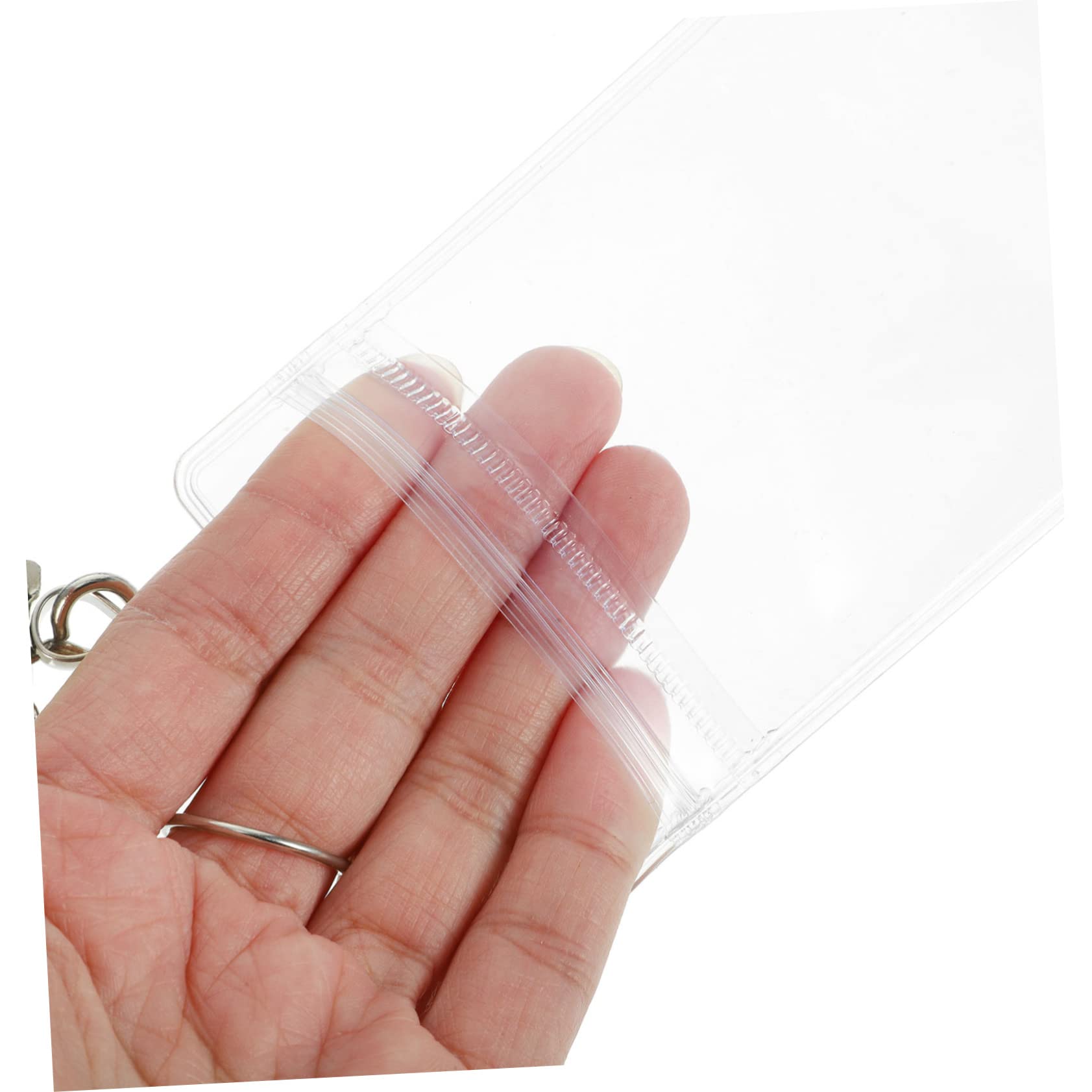 VILLCASE 15sets Portabadge Collo Con Cordino e Custodie Per Id Protezione Per Carte Ufficio Scuola e Eventi