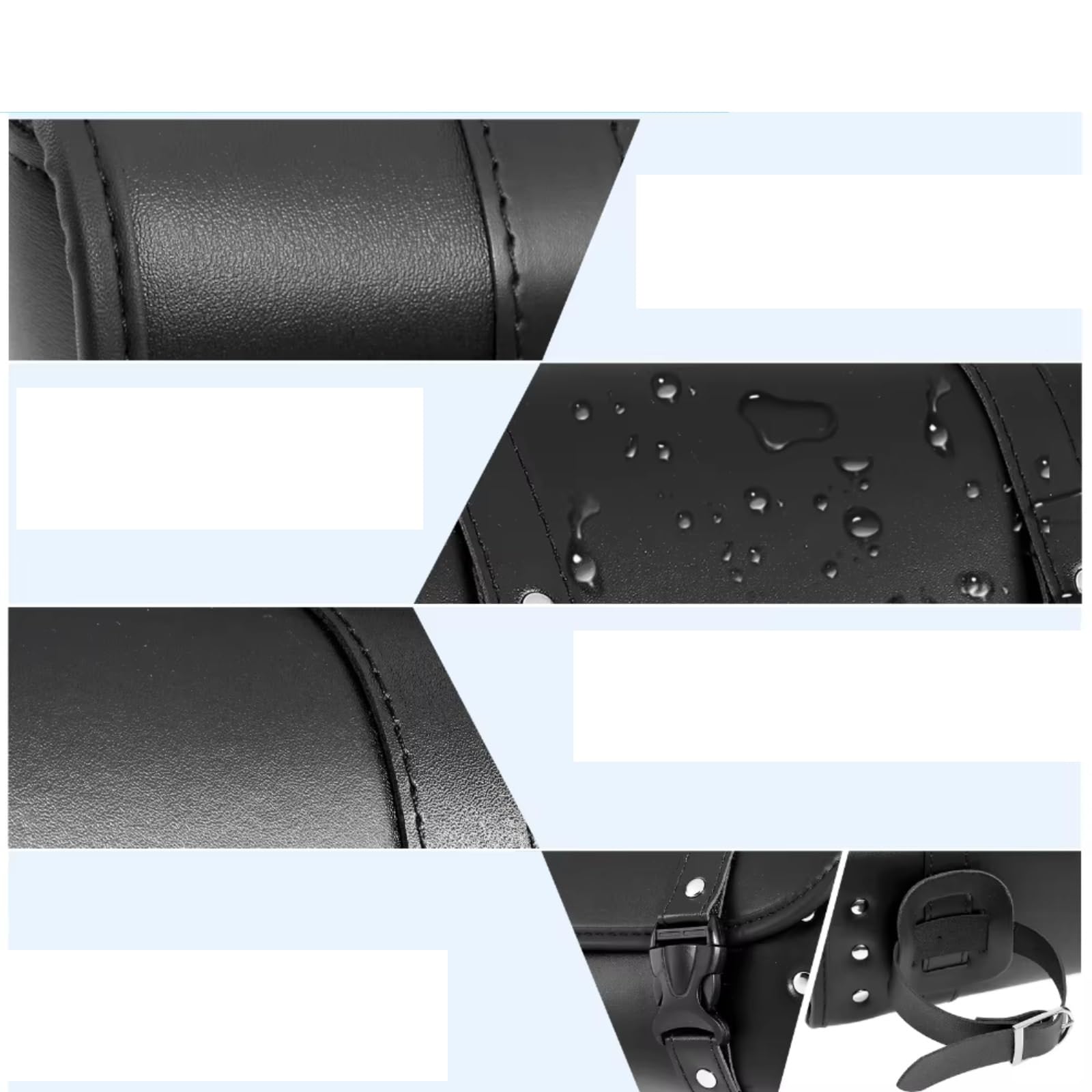 Borse Laterali Universali Moto Manubrio Anteriore/Posteriore Sissy Bar Borsa Porta Attrezzi Impermeabile Con Fibbia A Sgancio Rapido Sacche Moto