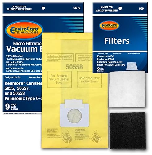 Envirocare Replacement Micro Filtration Vacuum Bags Designed to Fit Kenmore