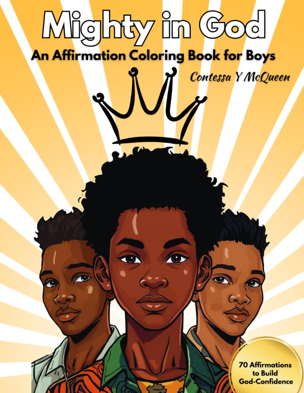 Mighty in God: An Affirmation Coloring Book for Boys