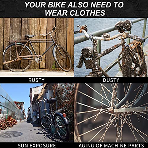 Guanglu Full Bike Cover, Dust-Proof Indoor Outdoor Bicycle Storage Bag With Zippers, Washable Stretchy Fabric Bicycle Protection Travel Cover For Mountain Mtb Road Bike Riding Equipment #TOP6