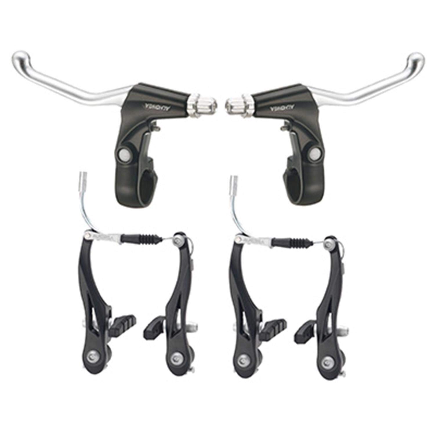 Kit de frein V-Brake P2R complet en alu noir avant et arrière pour vélo