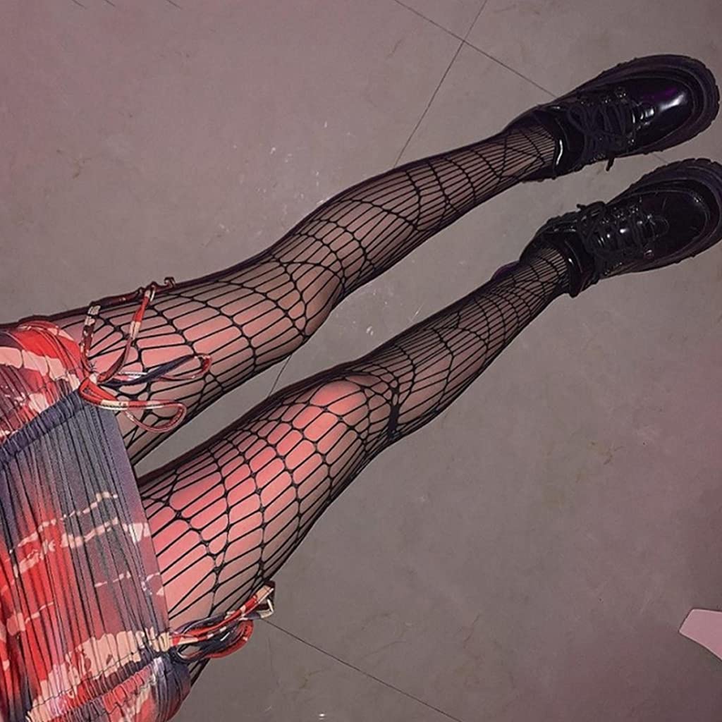 Collants Résille Toile D'araignée Pour Halloween - Taille Unique Femme (150-170 Cm) - Noir, Sexy - 9