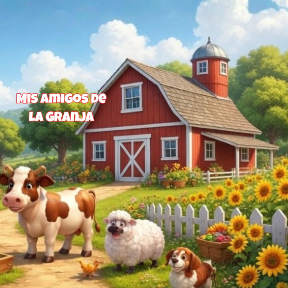 ¡ MIS AMIGOS DE LA GRANJA!: Libro de sonidos para niños y bebés
