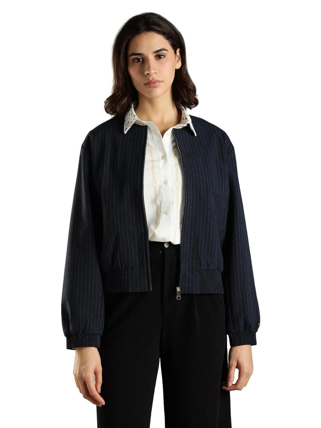 tommy hilfiger Regular fit polyester round collar jacket-picture-55