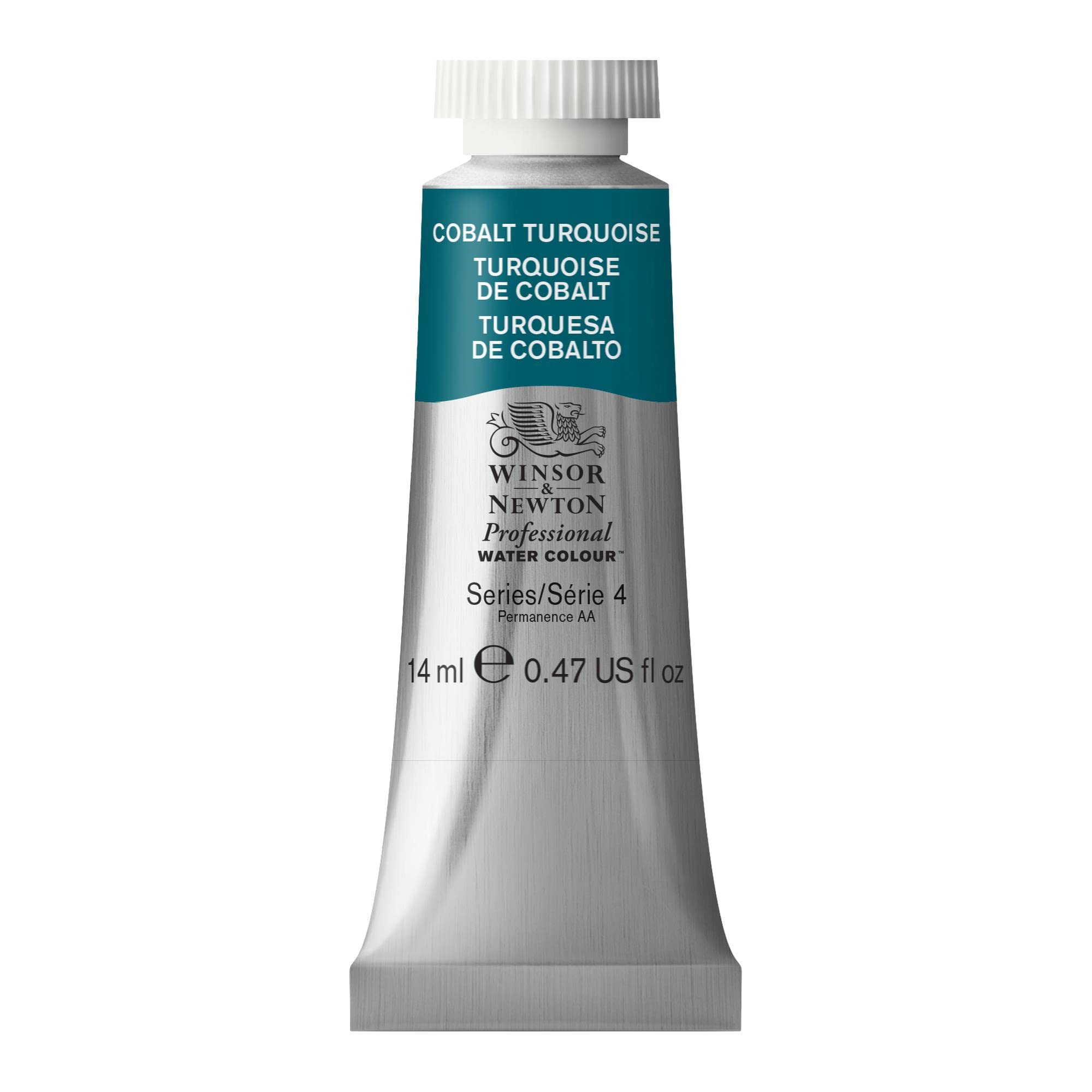 Winsor & Newton Professional Watercolour Paint, Artist Quality, Finest Pigments, Cobalt Turquoise, 14 ml Tube