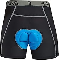 Vista 3 de BALEAF Pantalones cortos de ciclismo acolchados 3D para hombre, ropa interior de ciclismo MTB Liner