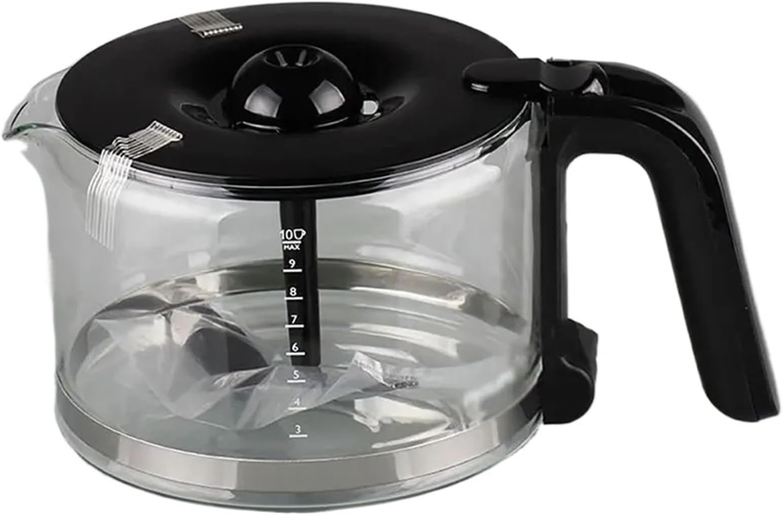 Compatible for Philips HD7761 HD7762 HD7765 HD7766 HD7767 HD7768/7769, Replacement Glass Jug for Coffee Maker