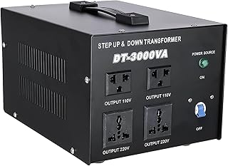 YaeCCC 3000VA Voltage Converter Transformer 220V to 110V Step Up/Down 3000W