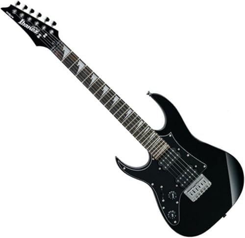 Guitarra eléctrica Ibanez Mikro (GRGM21), negro (Black Night - Left Handed)