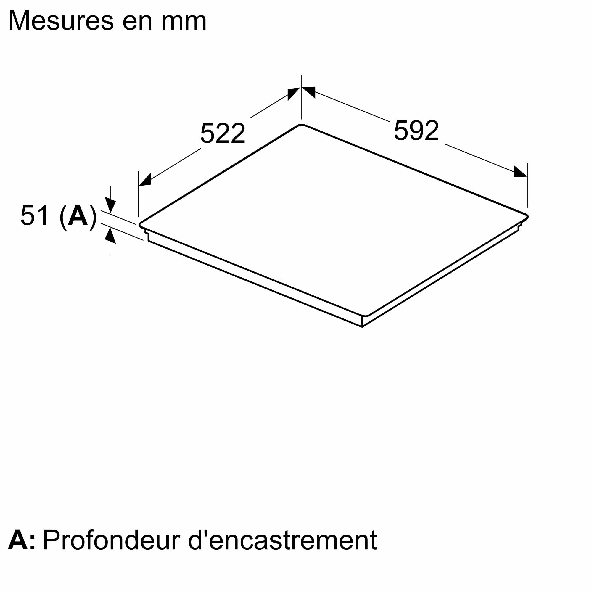 Bosch PVS63KHC1E Série 6 - Plaque induction, Zone Combi-Induction