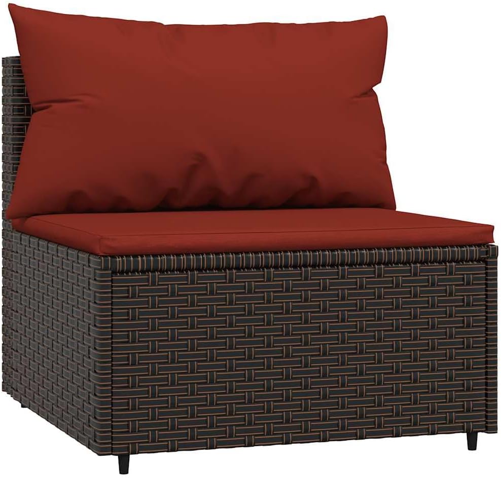 Patio Lounge Set Brown, Outdoor Sofas, 319819