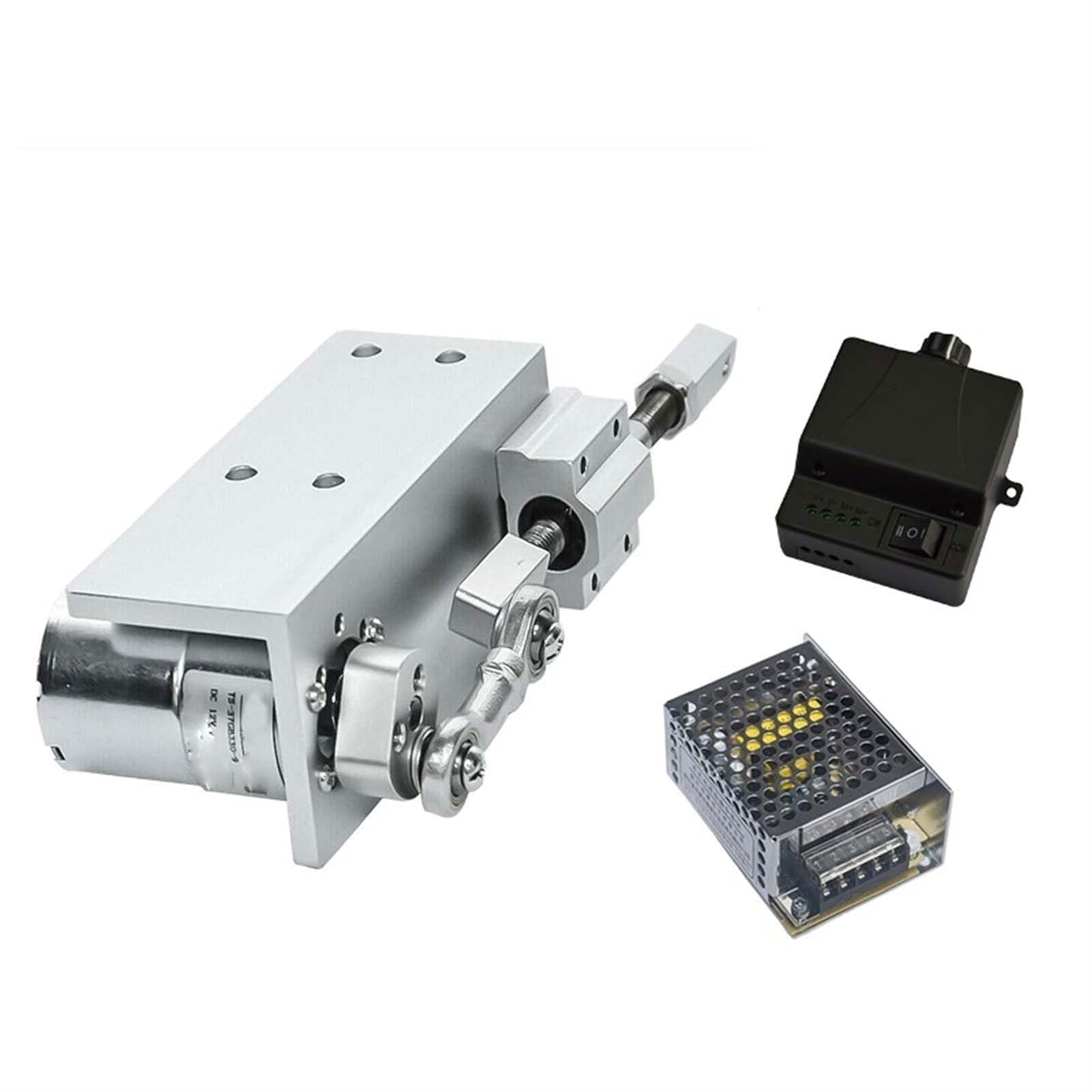zxxin-Linearantrieb langlebig, 330L12V 24V-Hub 12/16/20mm, Set-Design-Hubklopfzyklus Linearaktuator + Schaltnetzteil + Drehzahlregler Gute Qualität (Speed(RPM) : 500rpm, Voltage(V) : 24V)