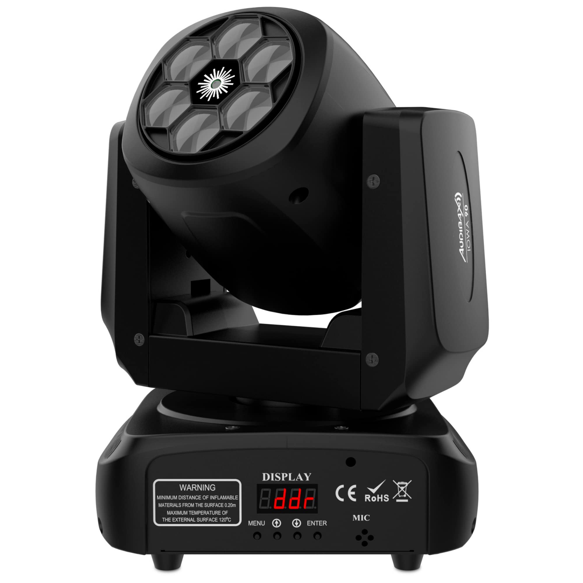 Audibax Iowa 90 Laser Cabeza Móvil Wash 90W RGBW 4 en 1 + Láser Verde 500 MW