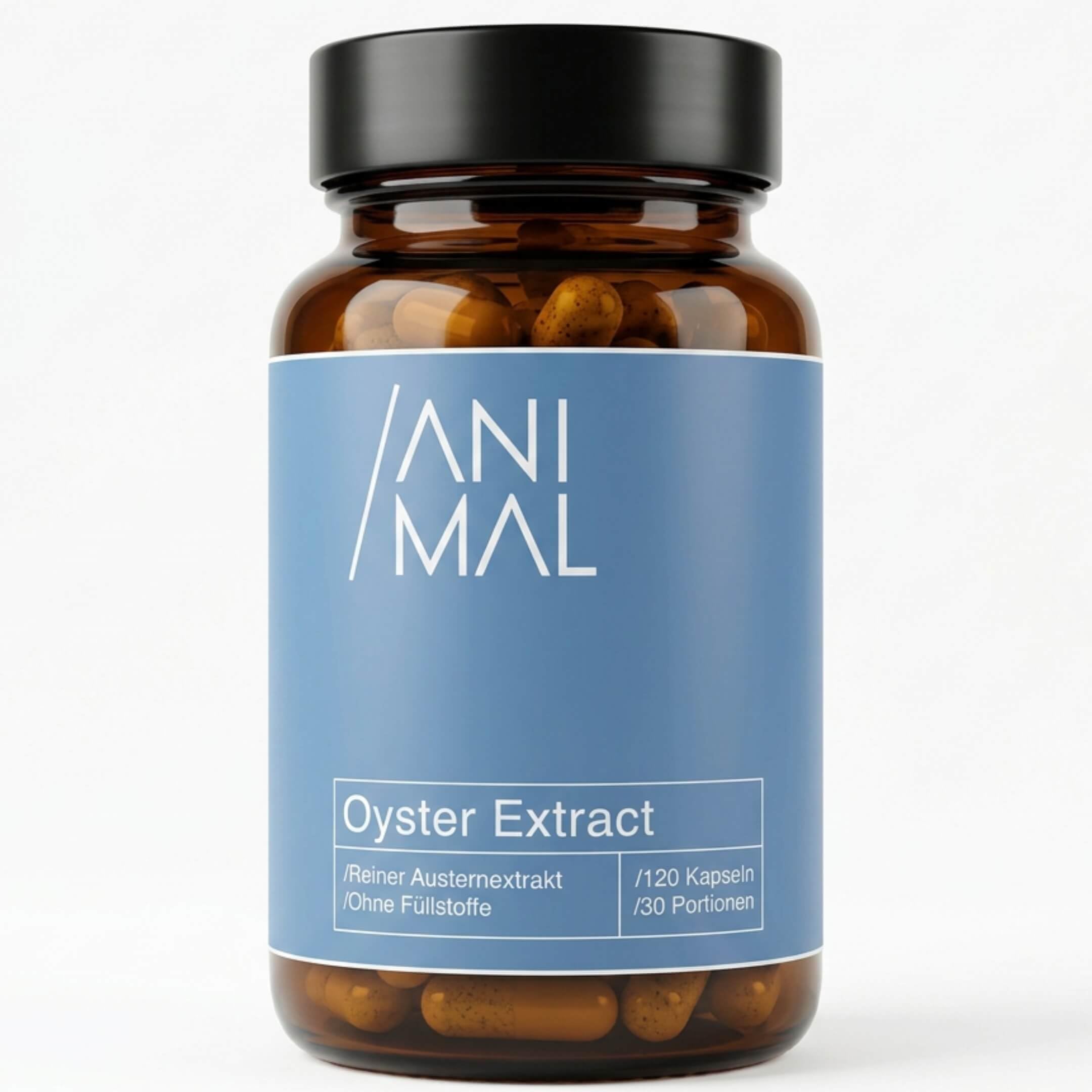 Oyster Extract – Austern Kapseln aus Irland, 120 Kapseln à 300 mg, natürliche Quelle für Zink, Kupfer & Vitamin B12, ohne Zusätze