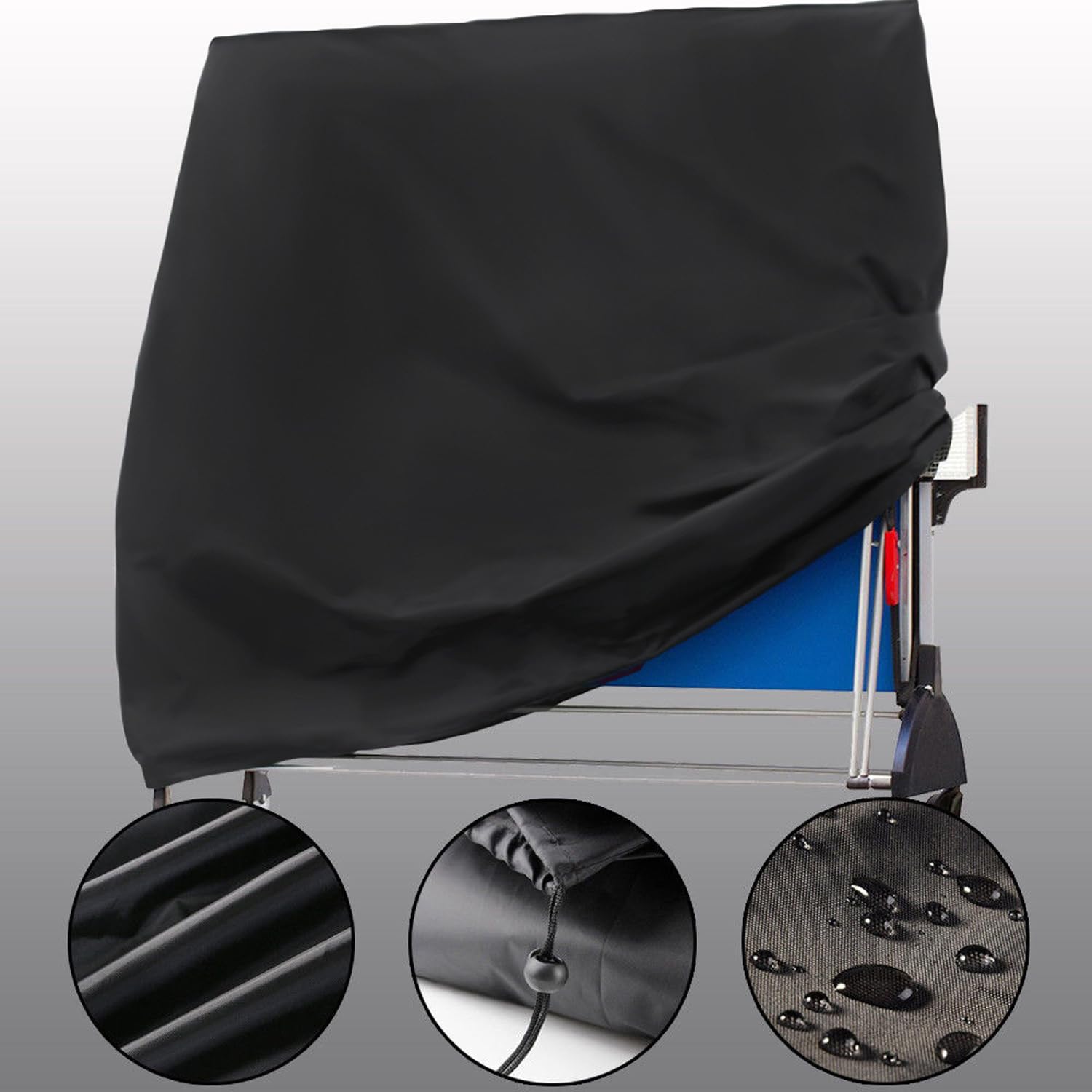 SkyFace Copertura Protettiva per Tavolo da Ping Pong, Table Tennis Table Cover Esterno Interno Impermeabile Coperture per Tavoli da Giardino, Antivento Anti-UV, Tessuto Oxford