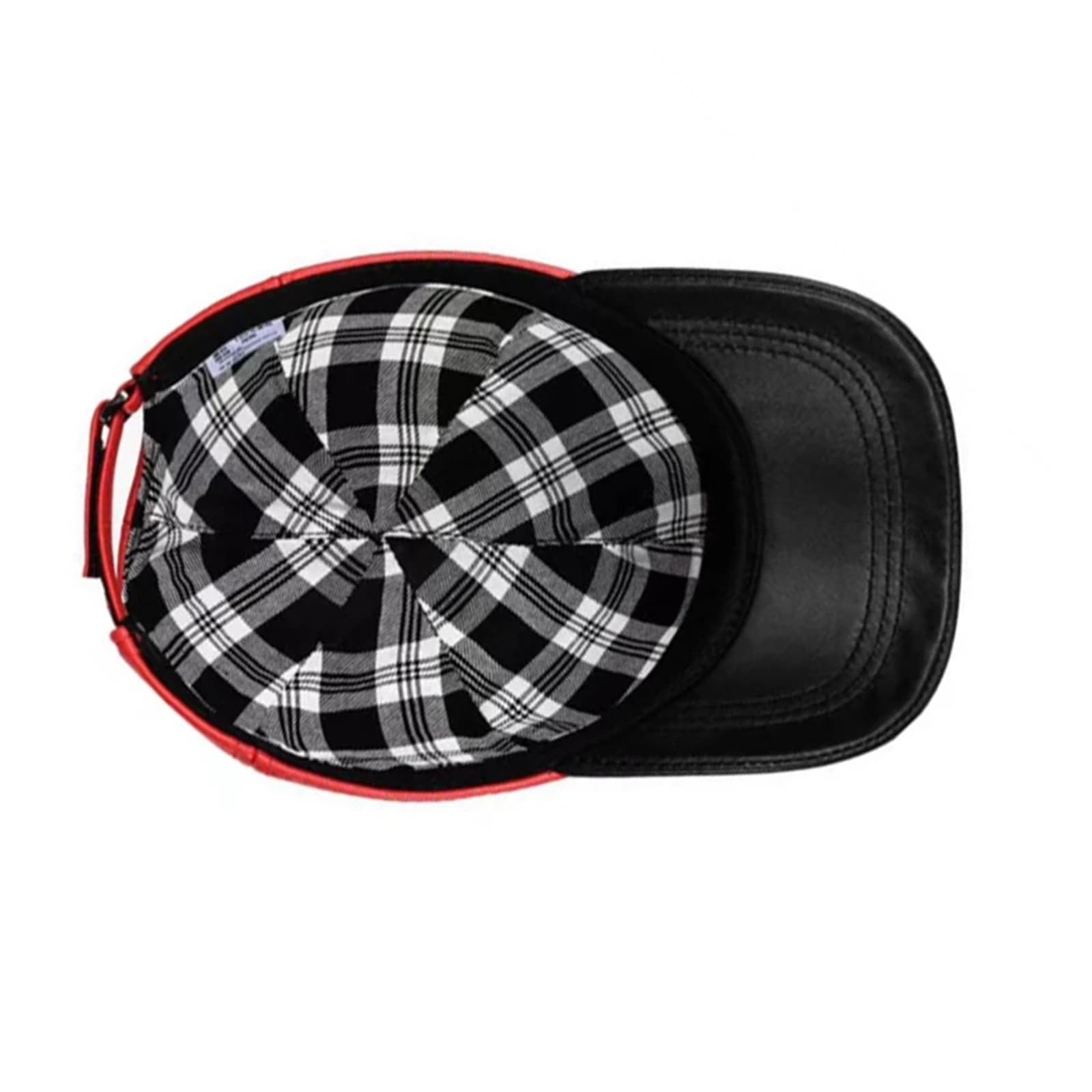 Red Baseball Hat For Men Women Genuine Leather Outdoor Sunshade Embroidered Numeric Letter Dad Caps Fashion
