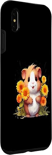Miniatura 18 de iPhone 12 mini Guinea Pig with Flowers for a Guinea pig Lover Case