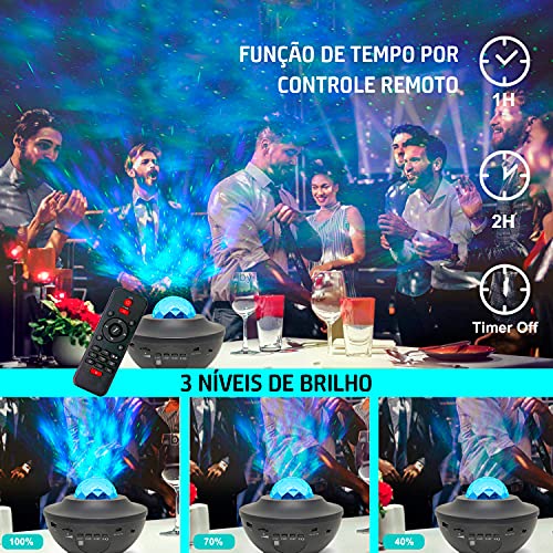 Projetor Globoshow Laser Rgbw Music Bluetooth Céu Estrelado