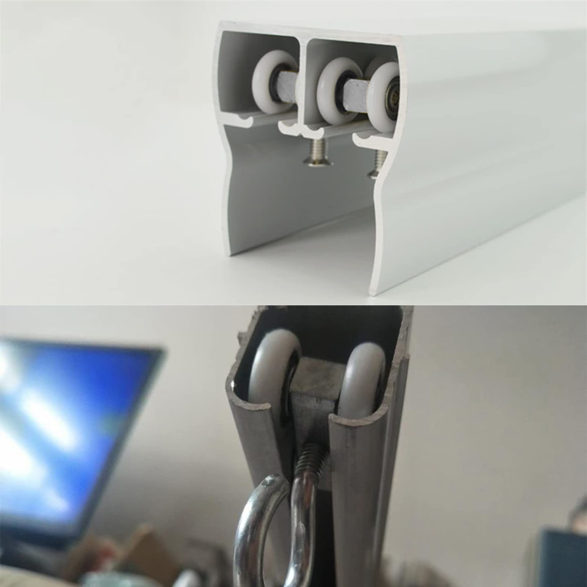 Ruote Doccia Vetro - Ruote Porte e Finestre Scorrevoli - Bagno Scorrevole Appeso - 8 Pezzi