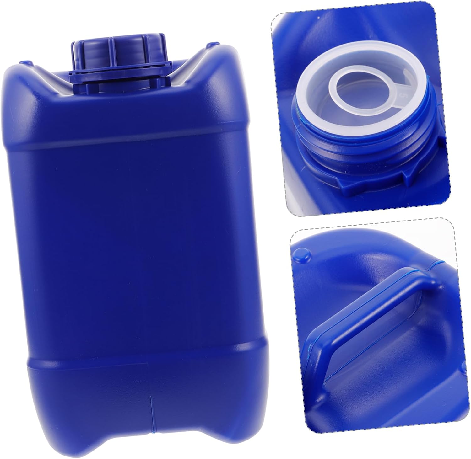 Toddmomy Thickened Plastic Bucket Camping Water Storage Containers Food Storage Leakproof Stackable Blue