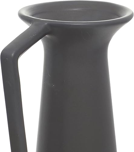 Miniatura 4 de CosmoLiving by Cosmopolitan Jarrón de cerámica con asas, juego de 3 17 pulgadas, 16 pulgadas, 16 pulgadas de alto, gris