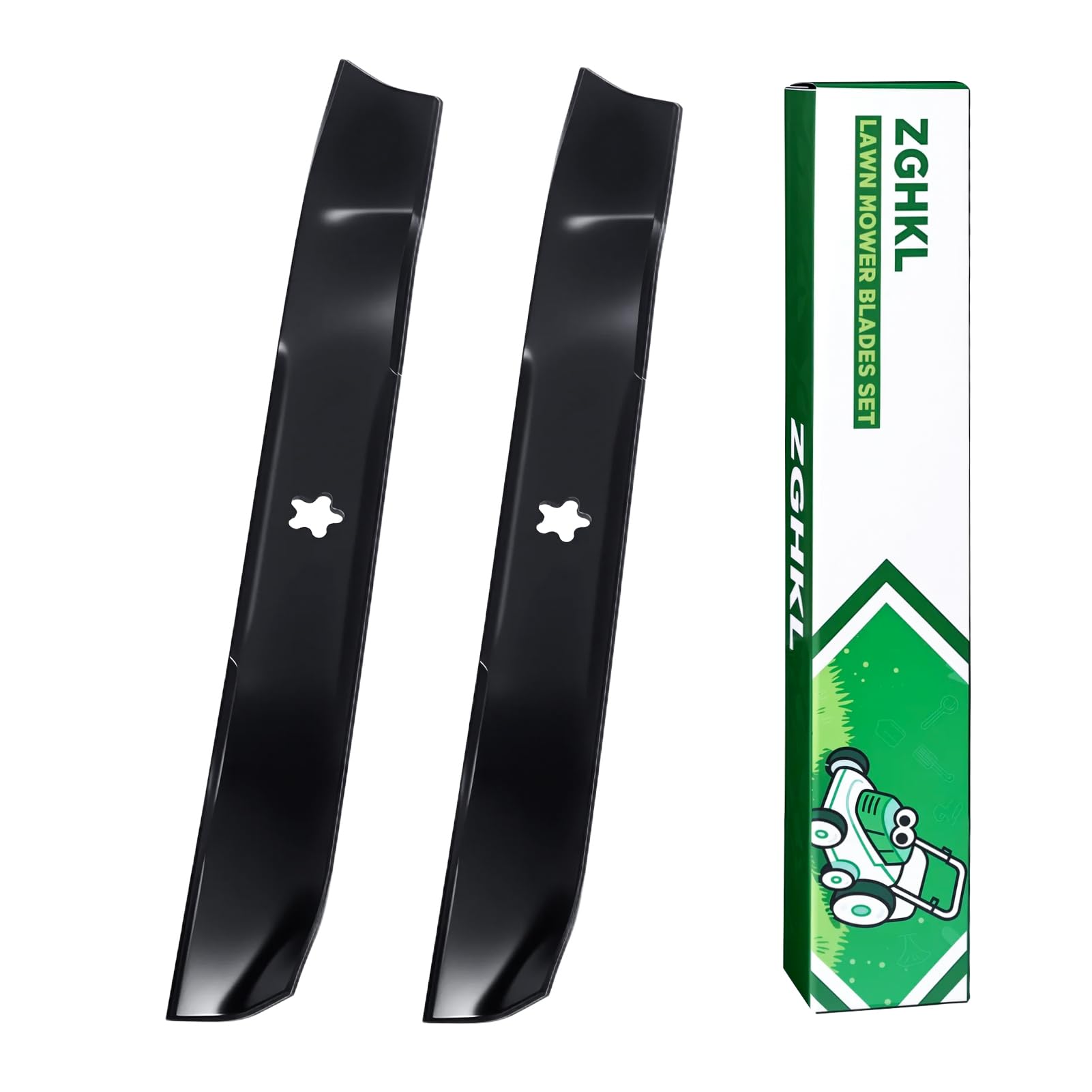 134149 Cuchillas para cortacésped Cuchillas para Mulching 42 Pulgadas (106,68 cm) Repuesto para cortacésped con Plataforma 2Piezas