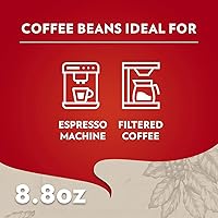 Vista 5 de Lavazza Qualità Rossa Ground Coffee, Medium Roast, Arabica and Robusta Blend, 8.8 oz Brick